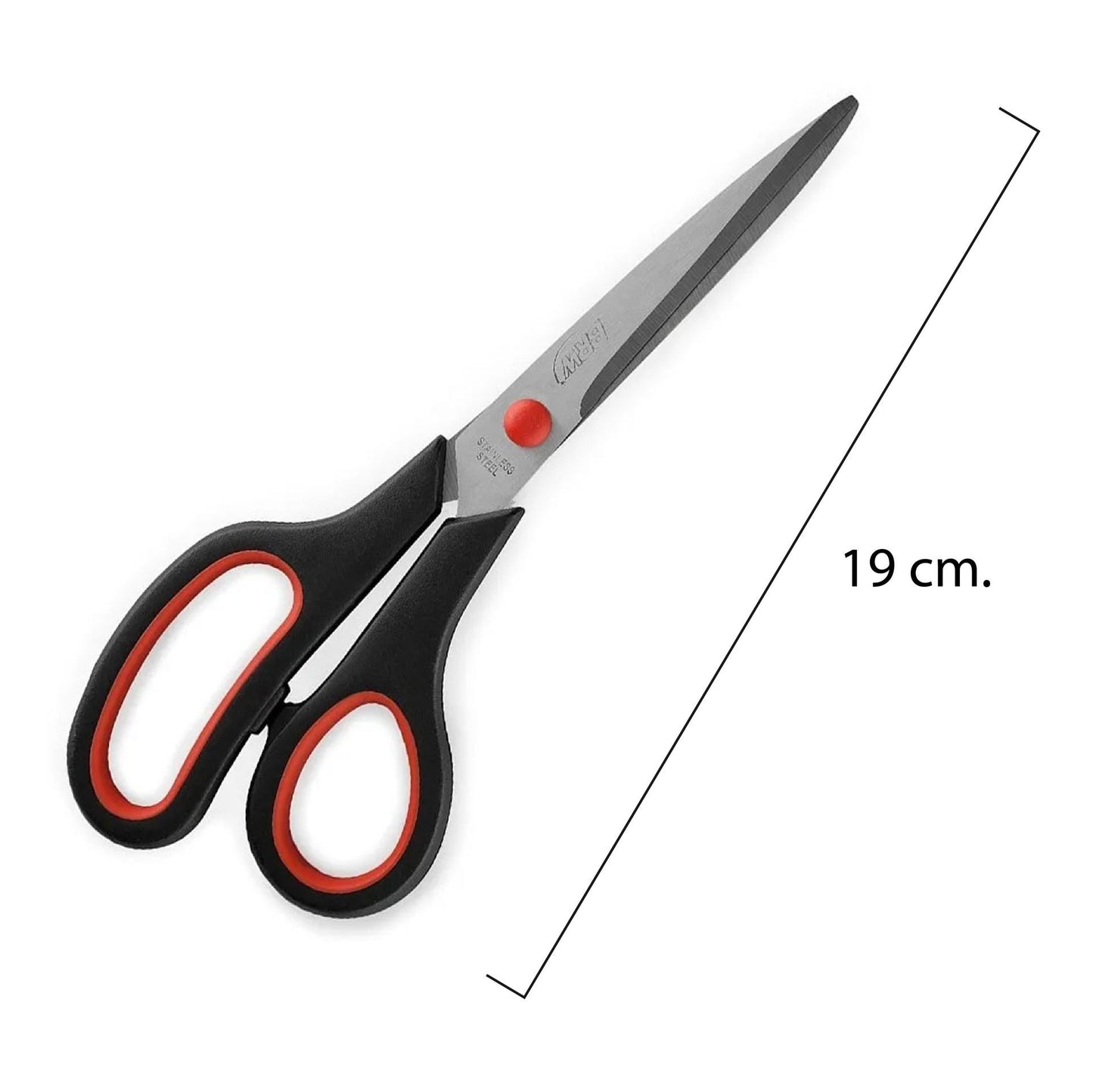 Tijera Ergonómica 19.5cm 7.5" Acero Inoxidable