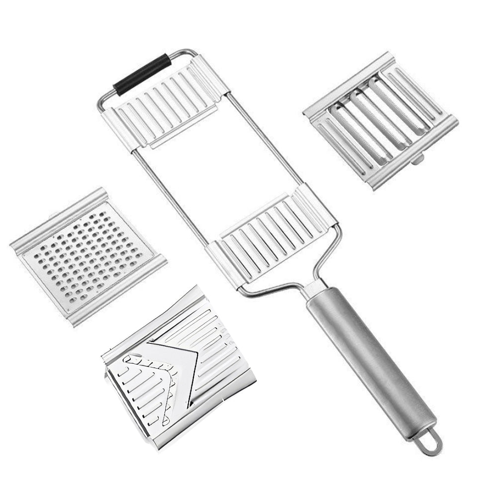 Picador Rallador Metálico Multifuncional 6 en 1 Cocina