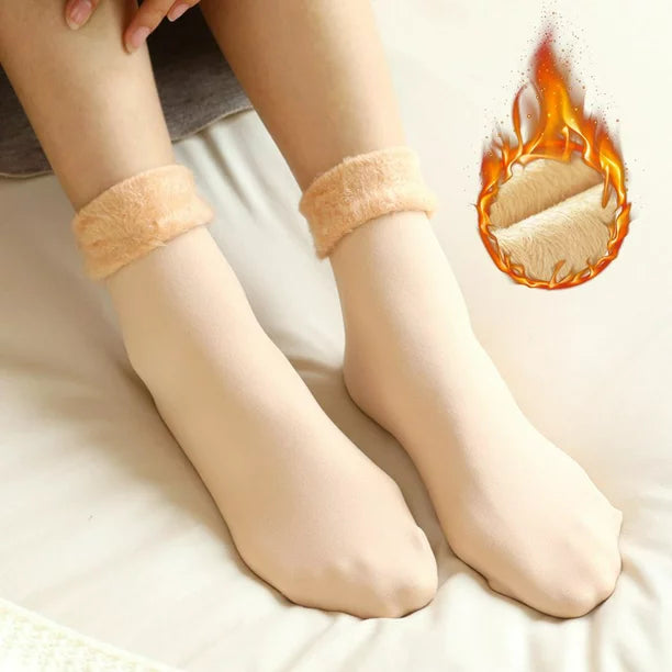 Pack 2 Calcetines Mujer Forro Afelpado Térmico