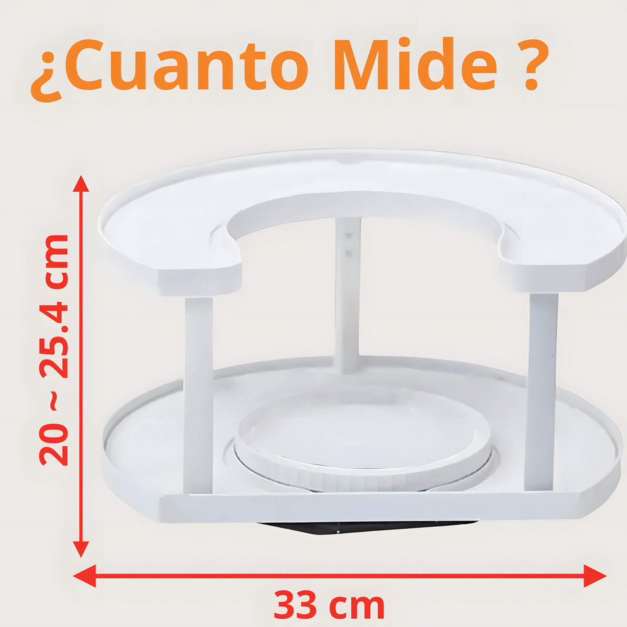 Organizador Giratorio 360° 2 Niveles Multiuso