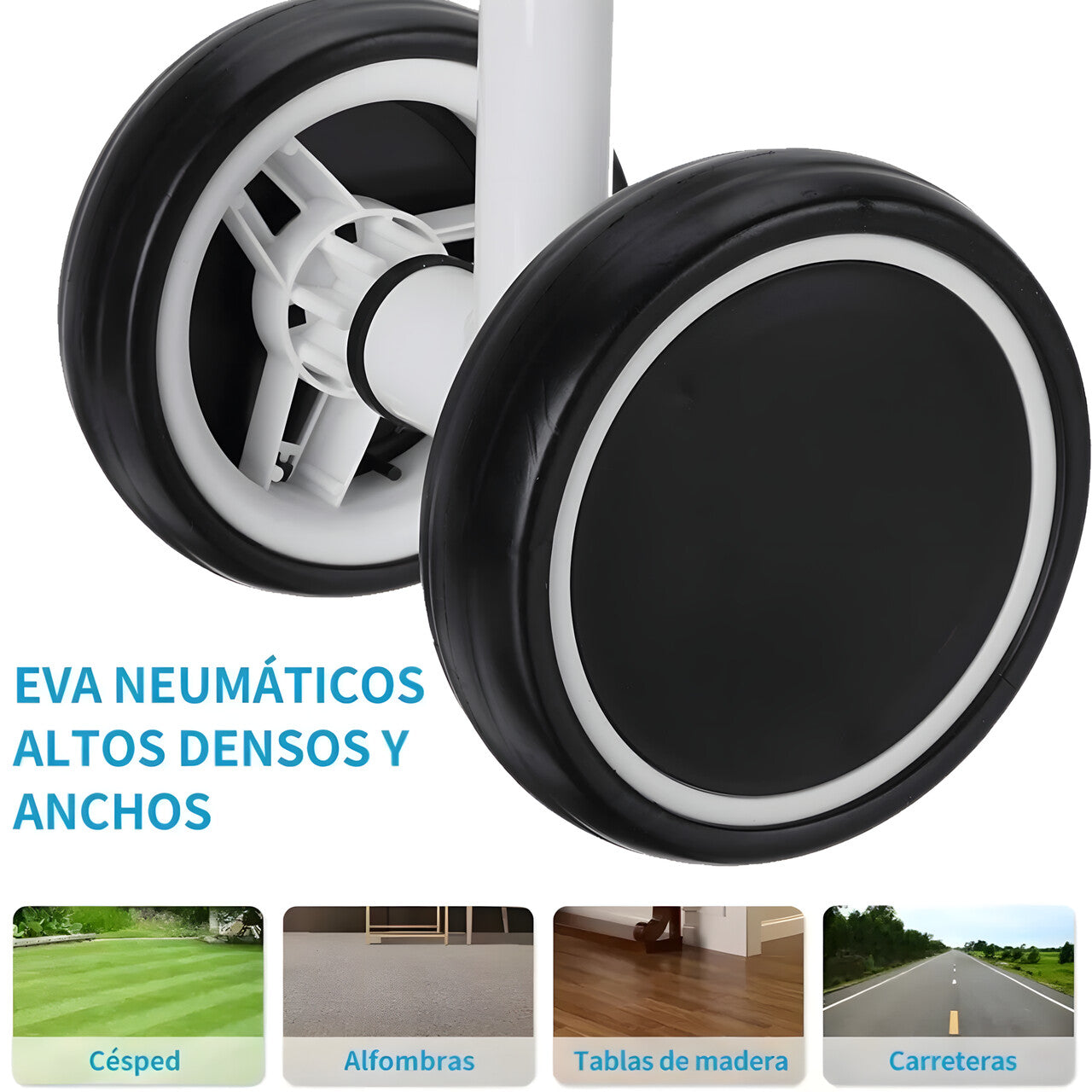 Bicicleta Equilibrio Andador Correpasillo Sin Pedales Blanco