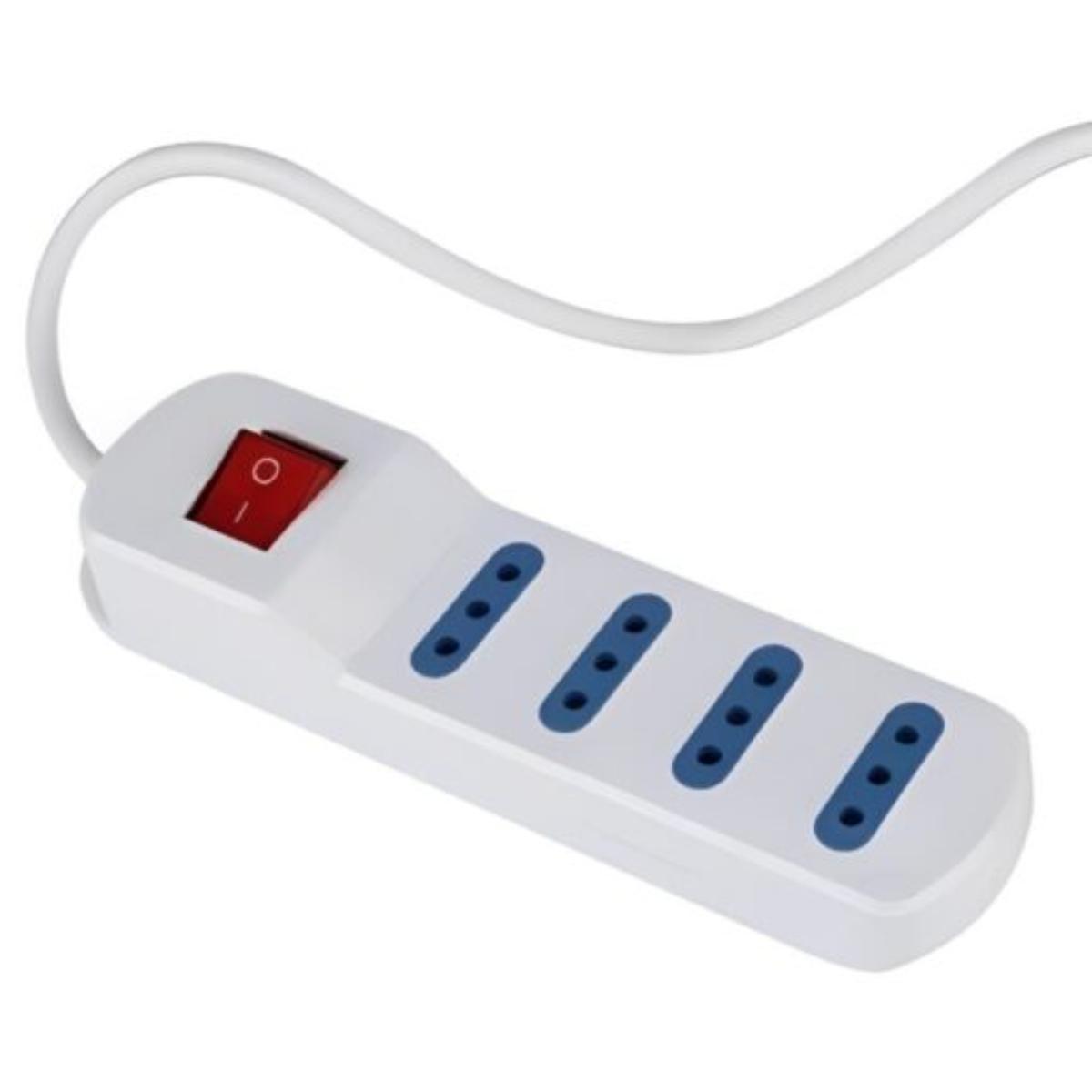 Alargador Zapatilla Eléctrica 4 Tomas 20m con Switch