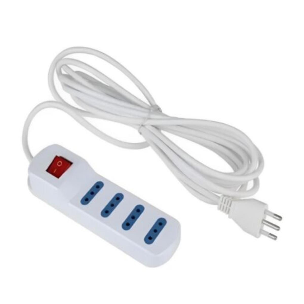 Alargador Zapatilla Eléctrica 4 Tomas 20m con Switch