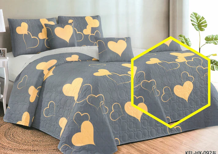 Cubrecama Cobertor Quilt Estampado 1.5 Plazas