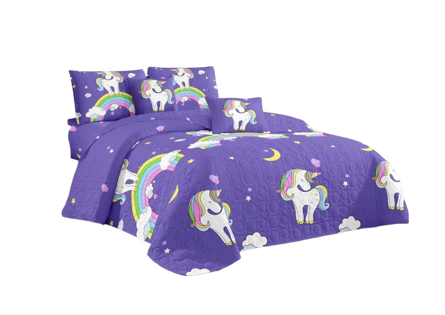 Cubrecama Cobertor Quilt Estampado 1.5 Plazas