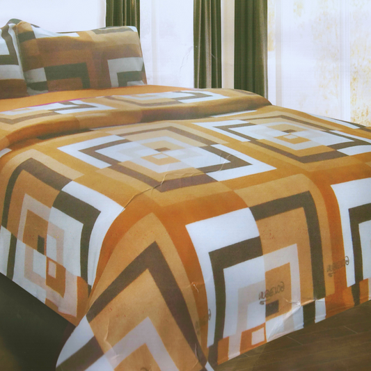 Sábanas Polar 2 Plazas Invierno Elasticadas Cafe