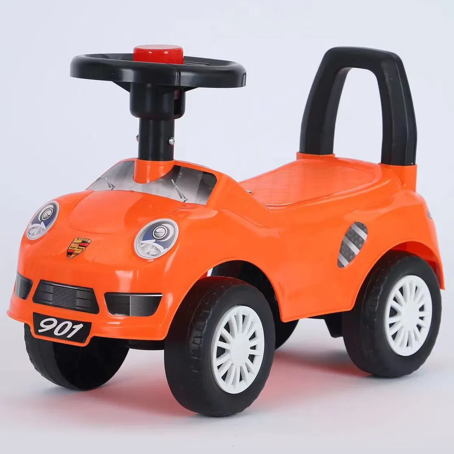 Correpasillo Auto Deportivo Niños Andador Sonidos Naranja