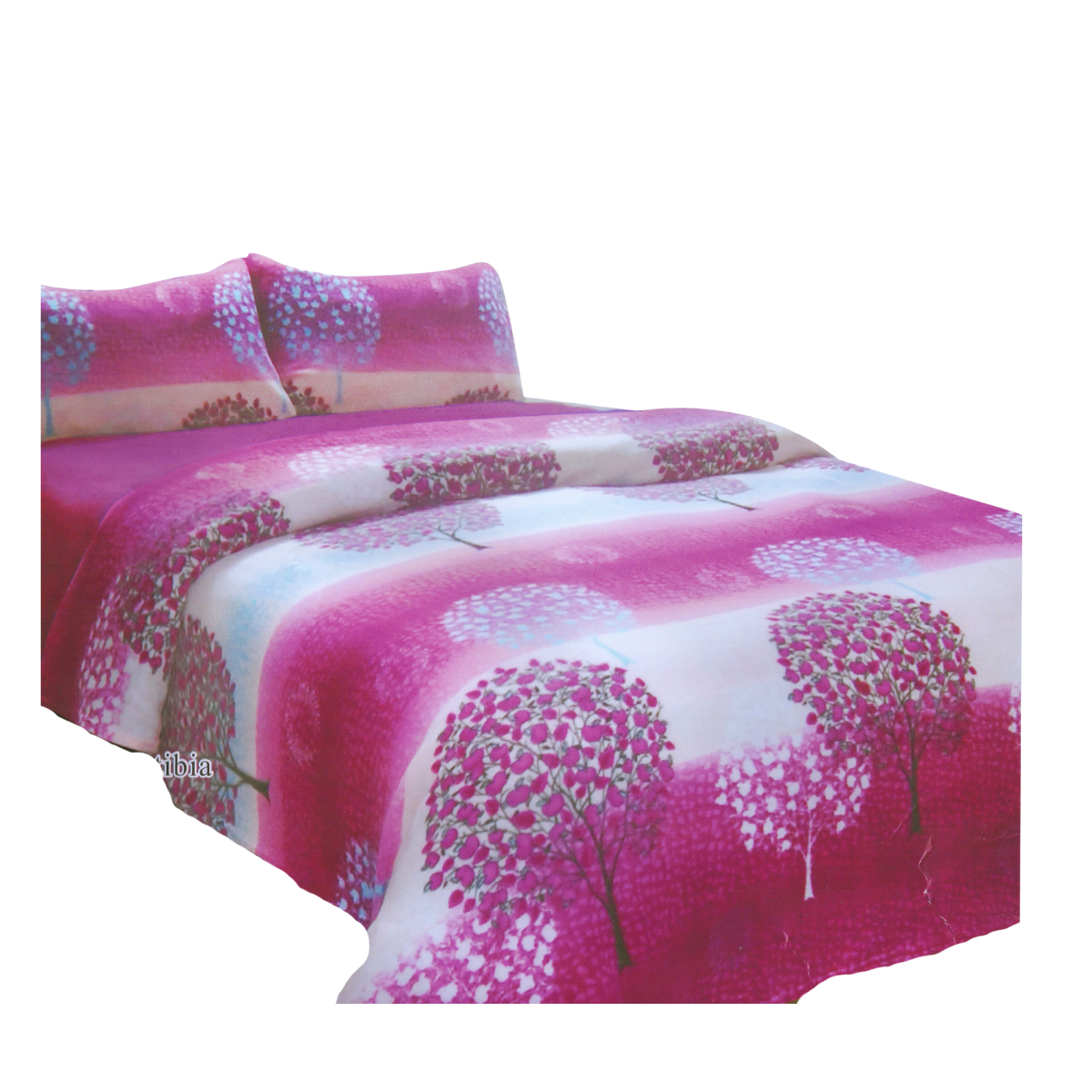 Juego Sábana Polar 2 Plazas 4 Piezas con Funda Varios Colores Invierno