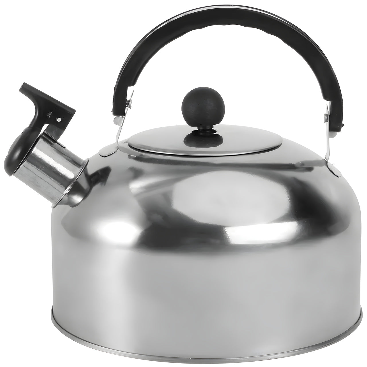 Tetera Acero Inox 1.8L Silbato Abre Fácil Cocina Plata