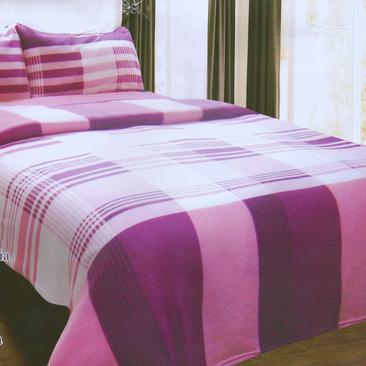 Sábanas Polar King Invierno Elasticadas Rosada