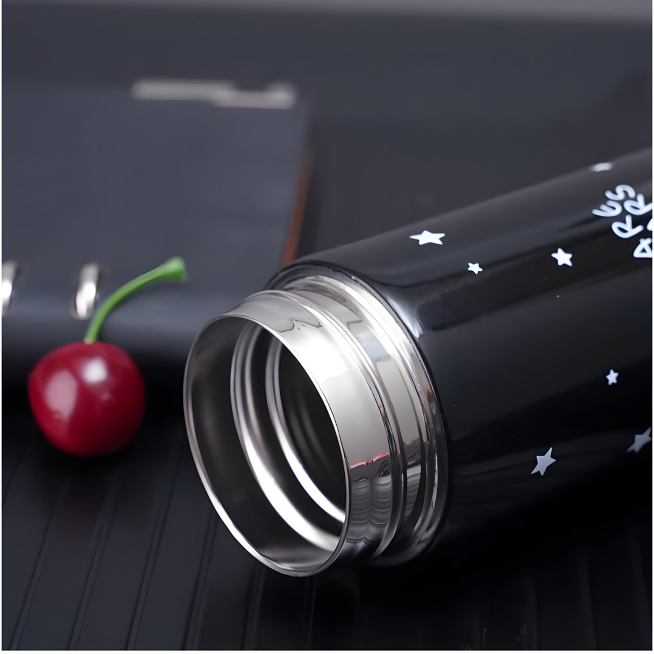 Termo Acero 500ml C/ Pantalla Led Frío/Calor Negro