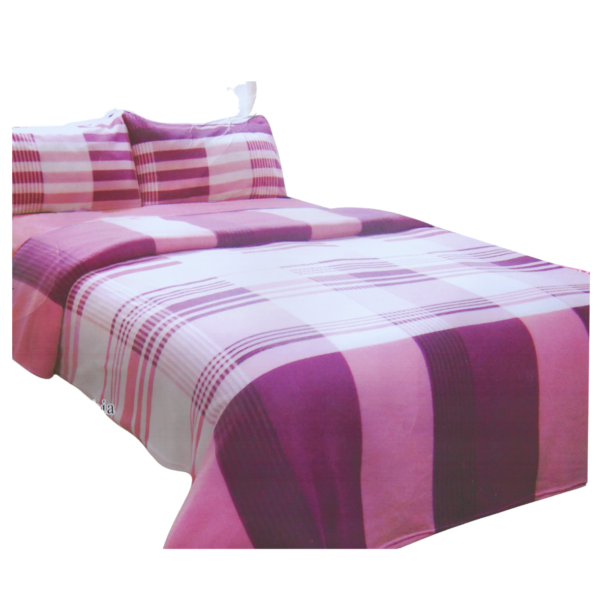 Juego Sábana Polar 2 Plazas 4 Piezas con Funda Varios Colores Invierno
