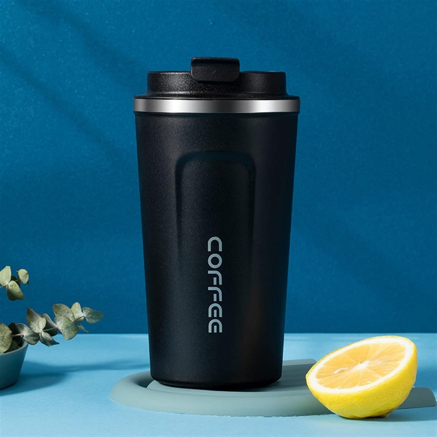 Vaso Térmico Digital 380ml Acero Inox. Negro