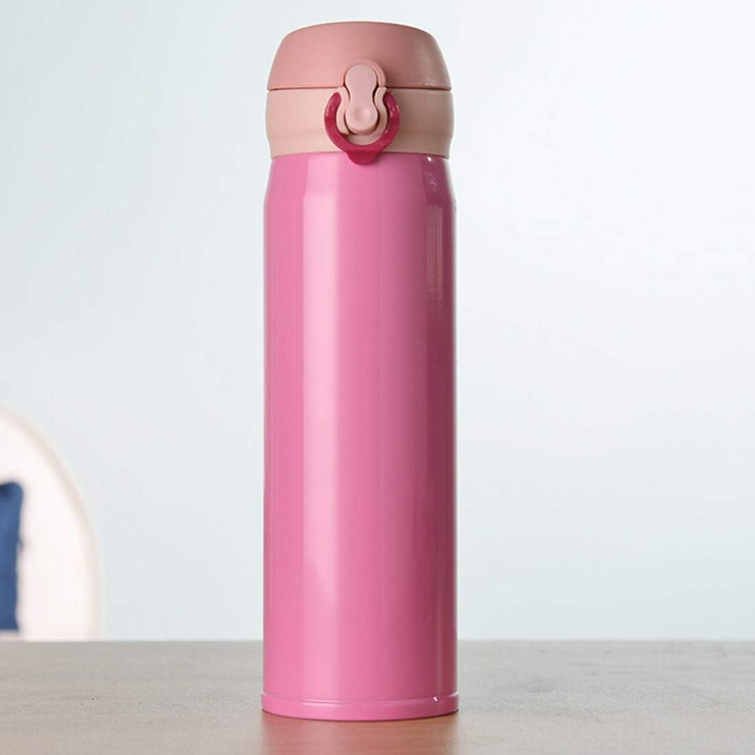 Termo Acero Inox 500ml. Frío/Calor Portátil Rosado