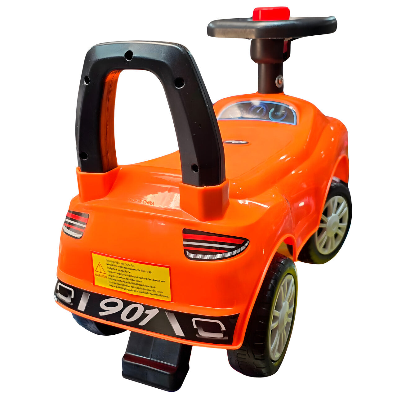 Correpasillo Auto Deportivo Niños Andador Sonidos Naranja