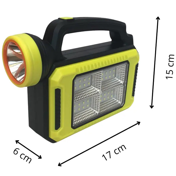 Lampara Linterna Solar Y Usb Recargable Carga de Celular