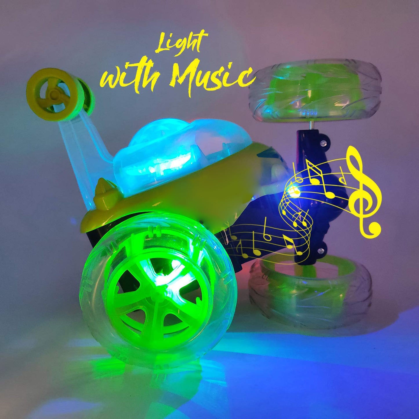 Auto Loco RC Stunt Car 360° | Luces Sonido Recargable