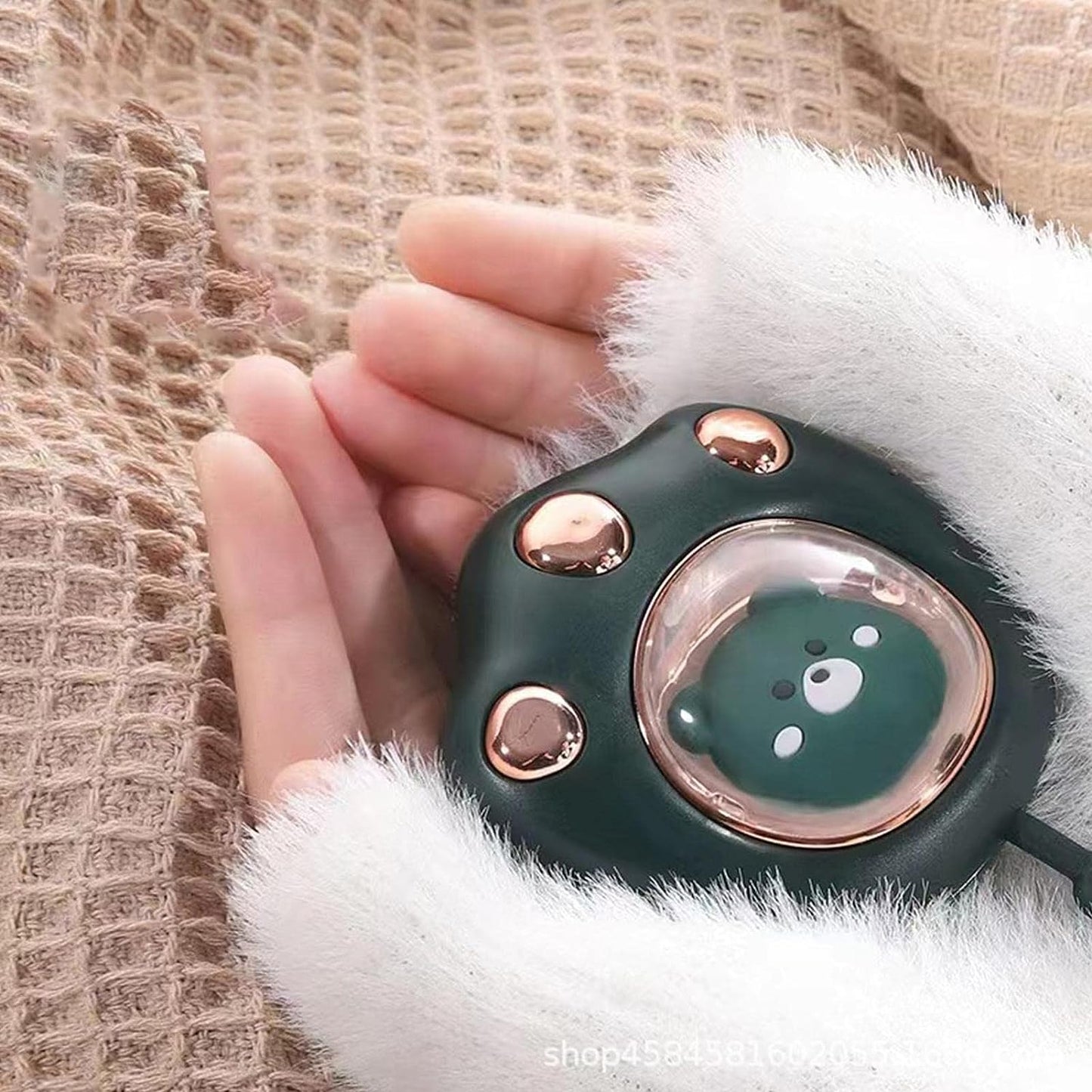 Calentador Manos Garra Gato USB Recargable Kawaii