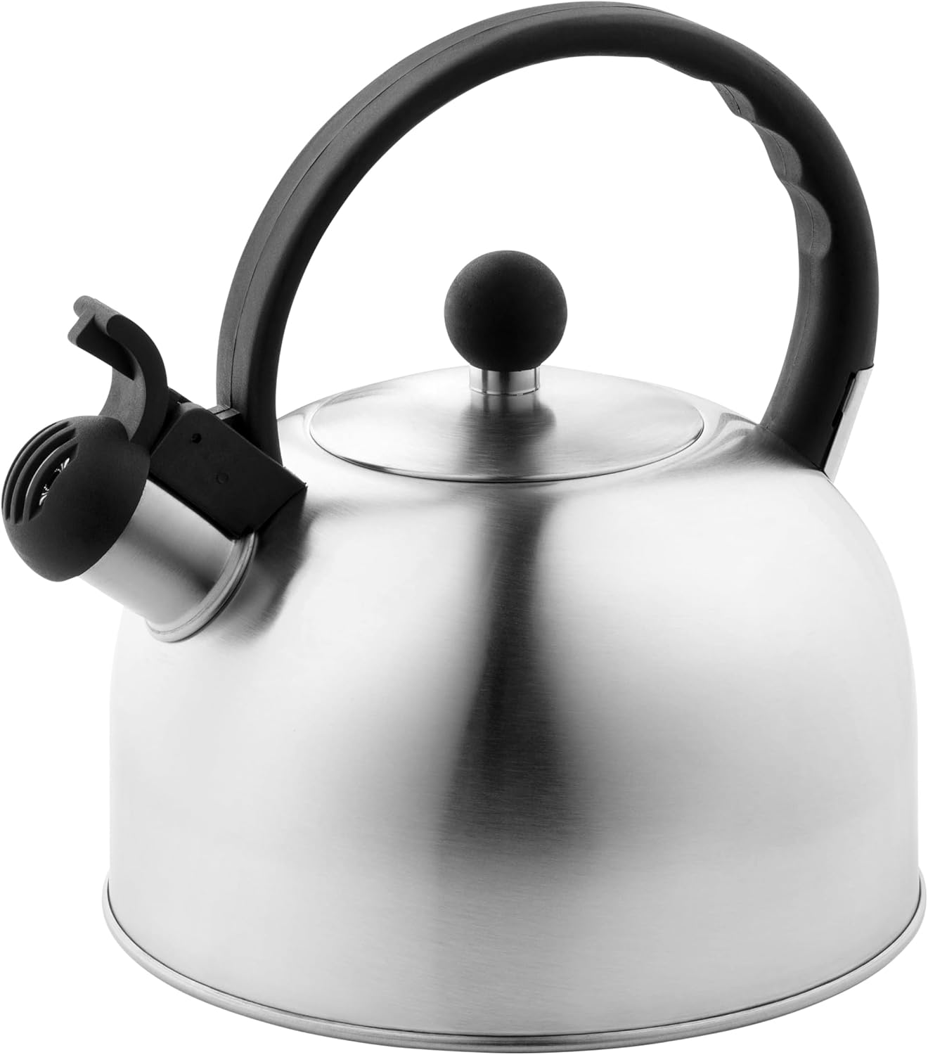 Tetera Acero Inox 1.8L Silbato Abre Fácil Cocina Plata
