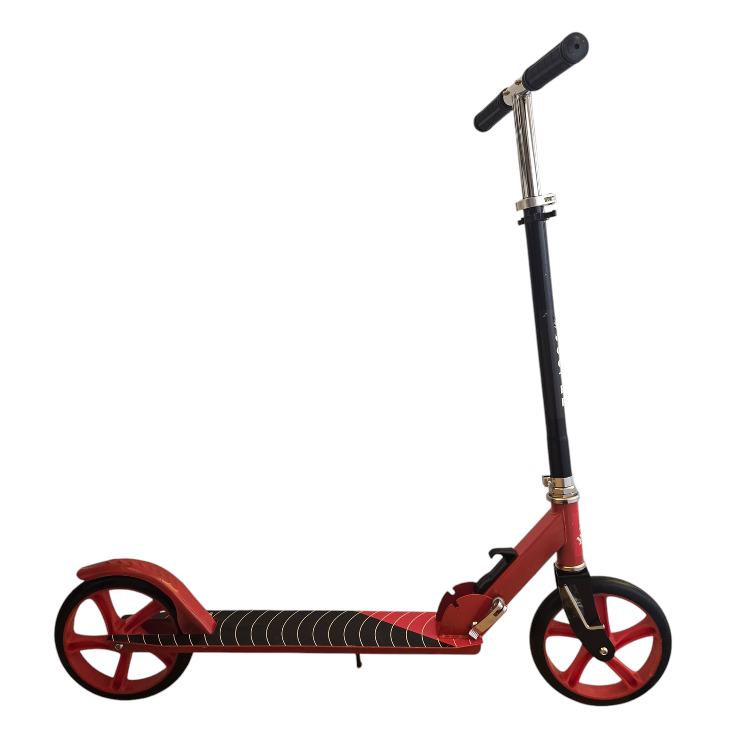 Scooter Monopatín XL Grande Metálico Ajustable Rojo/Negro