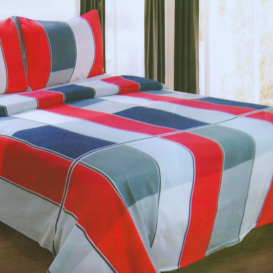 Sábanas Polar King Invierno Elasticadas Roja