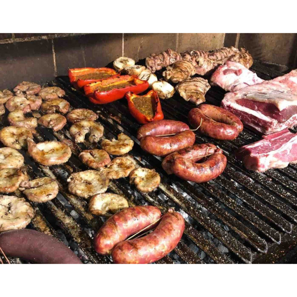 Set Cuchillo Tenedor Asado Parrillero Kit Asador