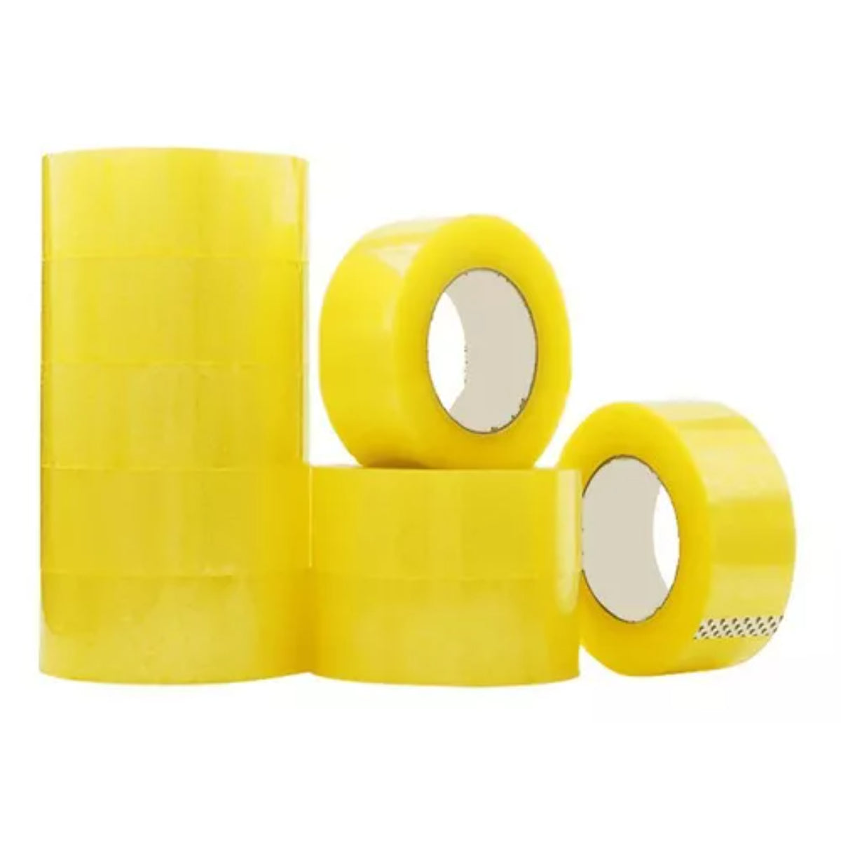 Cinta de Embalaje Rollo Adhesiva Resistente Transparente 200 Metros x 4.8 Cm de Ancho