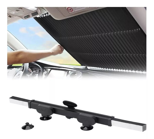 Parasol Retráctil Auto 160x70cm Sombrilla Parabrisas