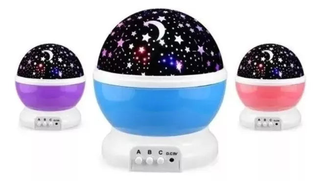 Lámpara Espantacucos Proyector Estrellas Niños Noche