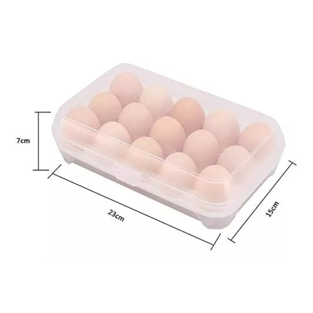 Organizador Huevos Nevera, Caja 15 Uni. Apilable
