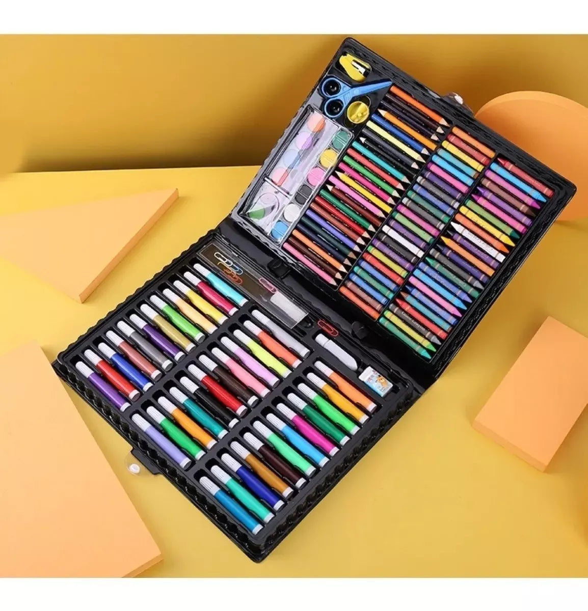 Maleta Set Arte 150 Piezas: Lápices y Pinturas
