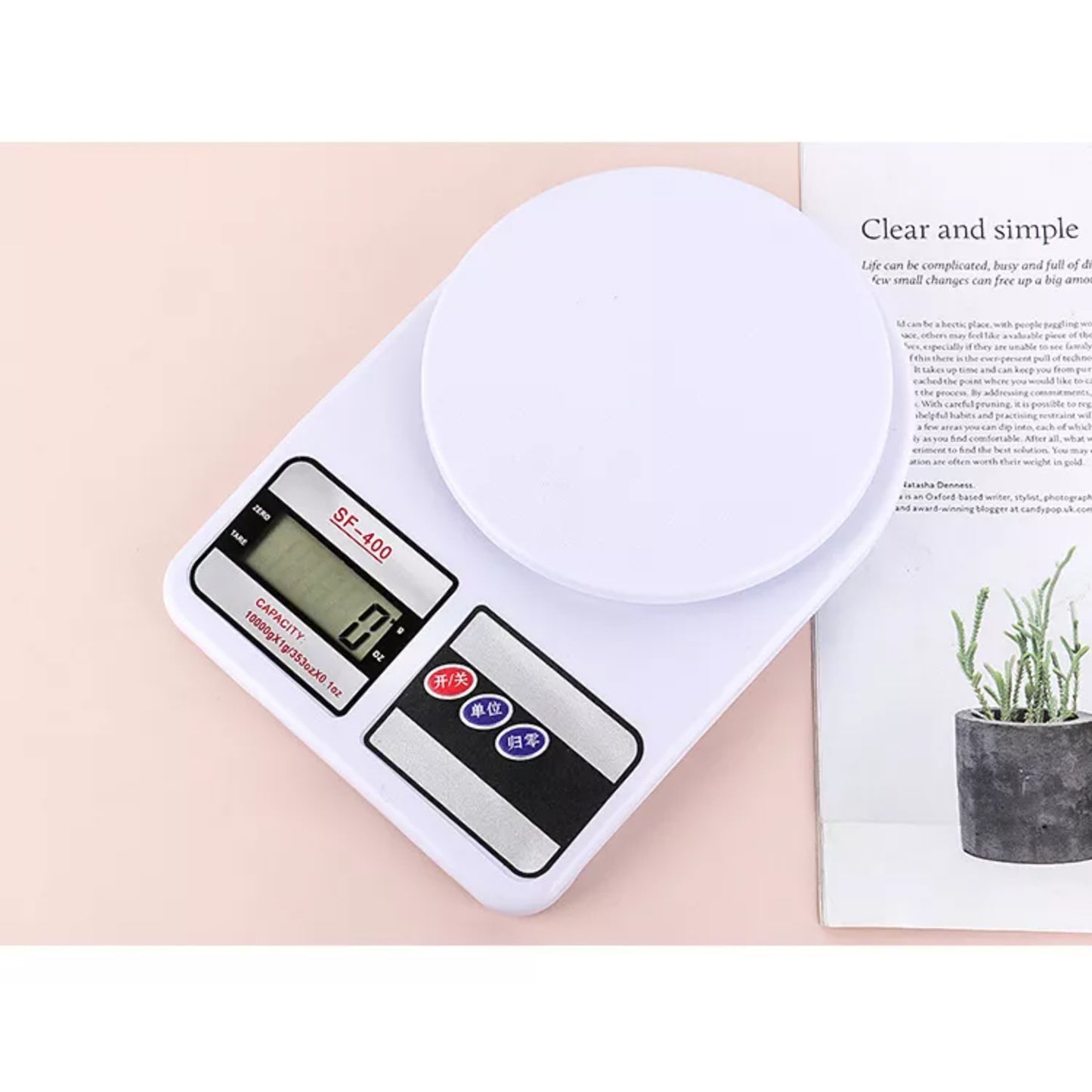 Balanza Gramera 10kg Cocina Digital Alimentos