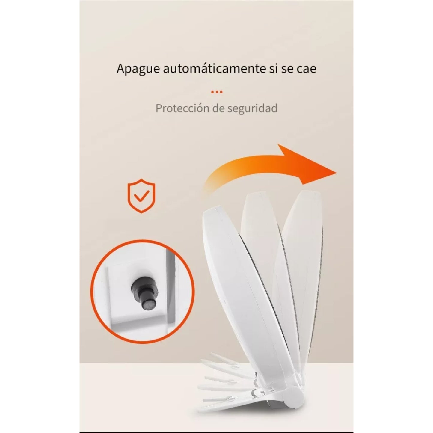 Calefactor Portátil Eléctrico 800W Estufa Compacta Hogar