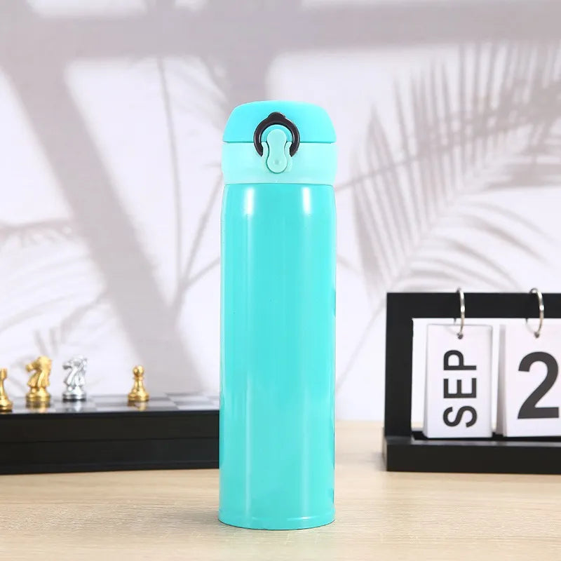 Termo Acero Inox 500ml. Frío/Calor Portátil Turqueza