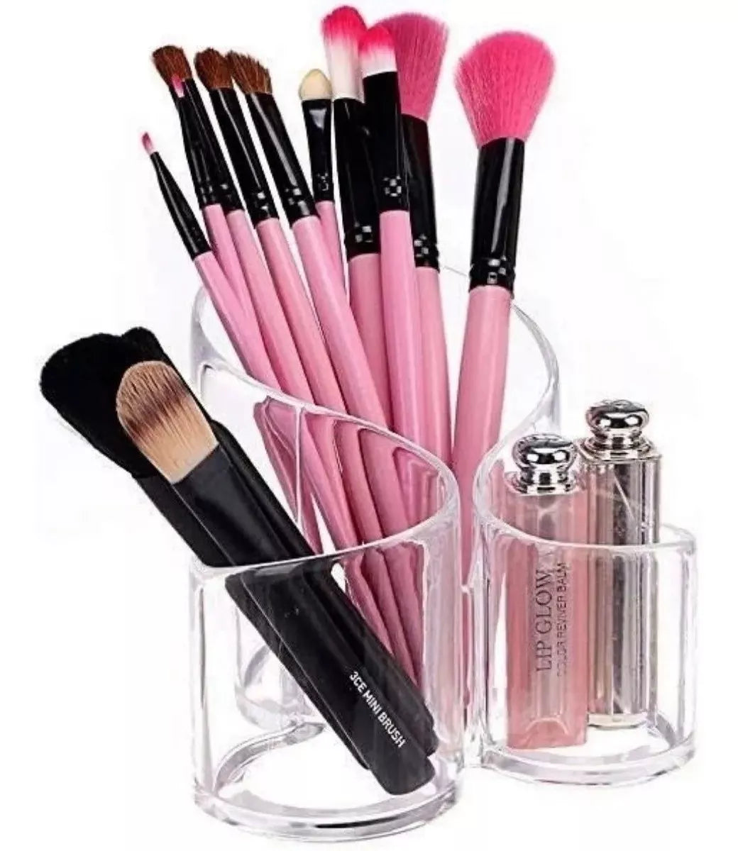 Organizador Brochas Maquillaje Acrílico Lápiz