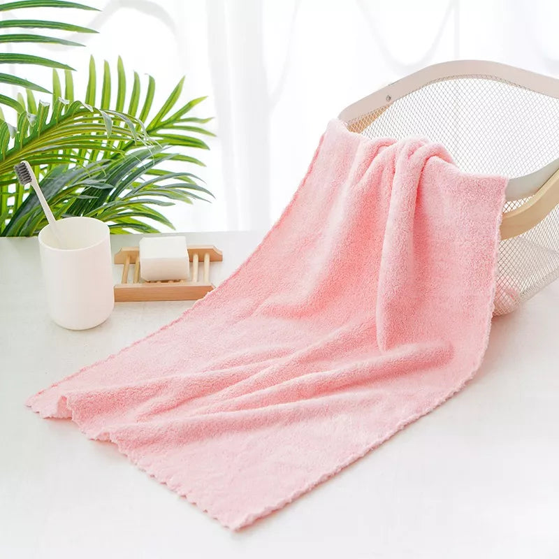 Set 2 Toallas Microfibra Baño y Mano | Ultra Absorbente