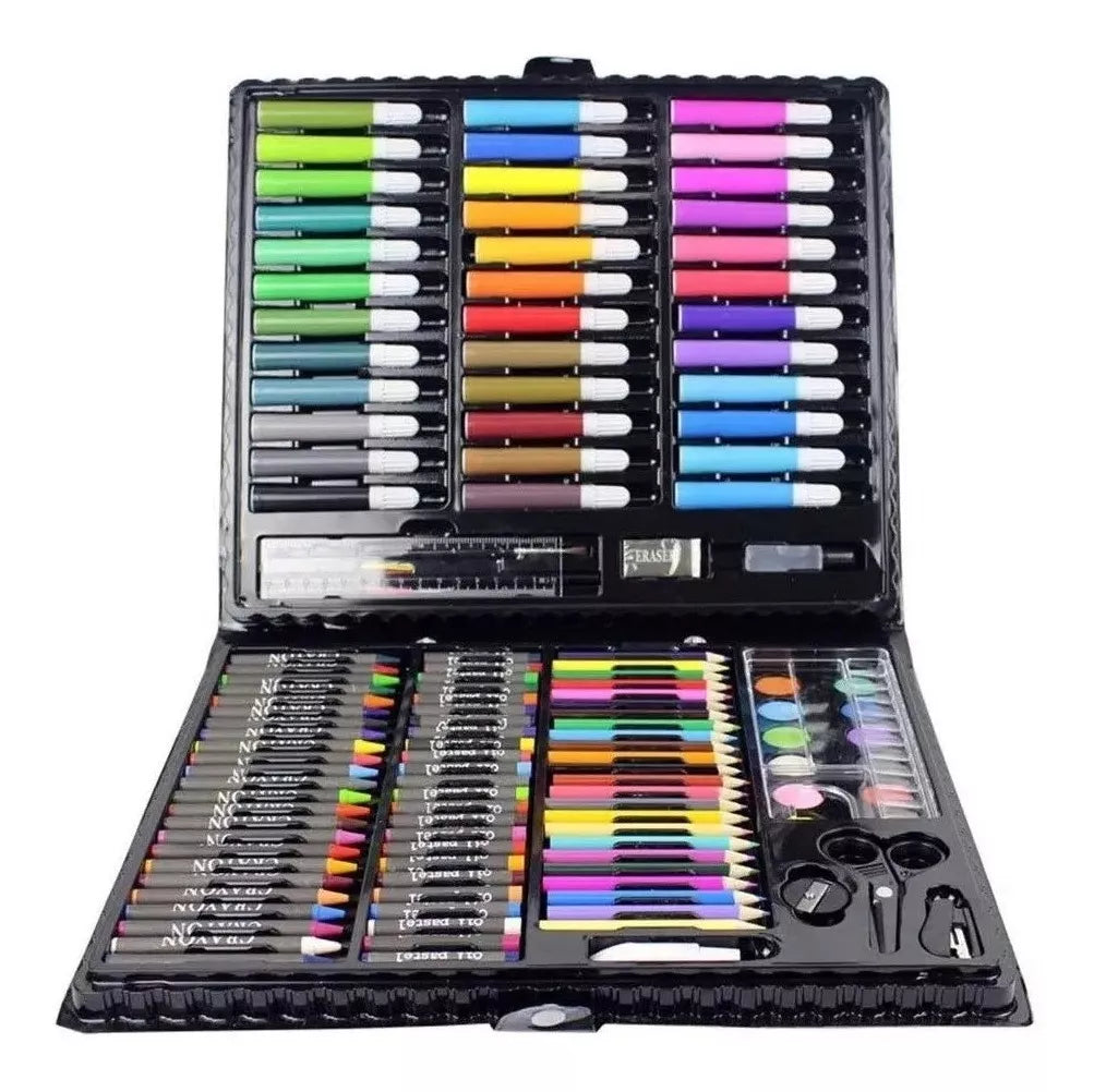 Maleta Set Arte 150 Piezas: Lápices y Pinturas
