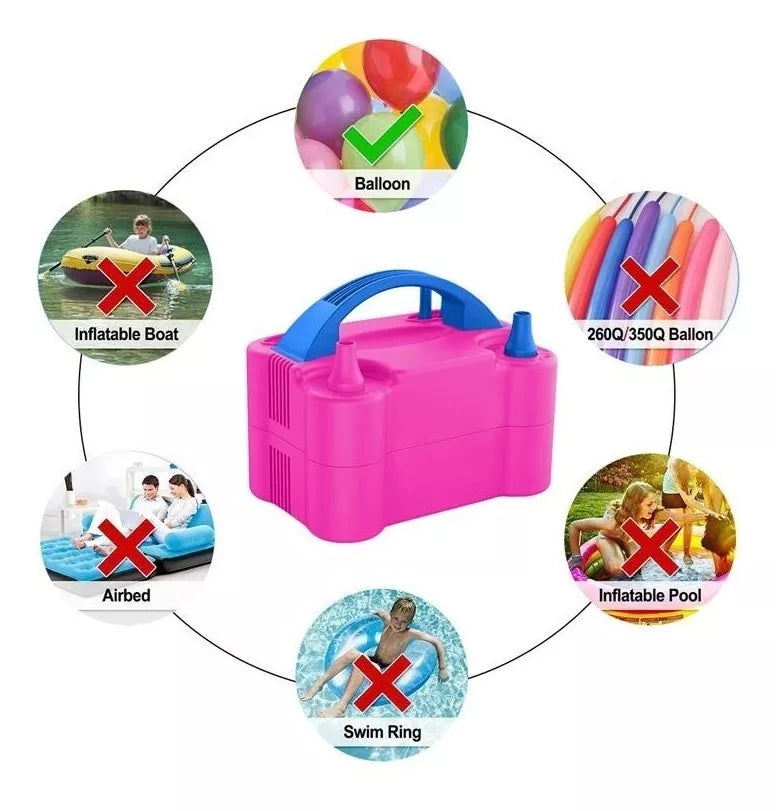 Inflador Eléctrico Globos | Soplador Rápido Fiesta