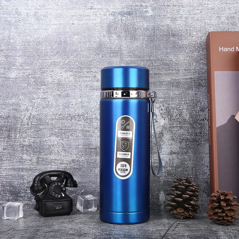 Termo 1 Litro Acero Inoxidable. Gran Capacidad Azul