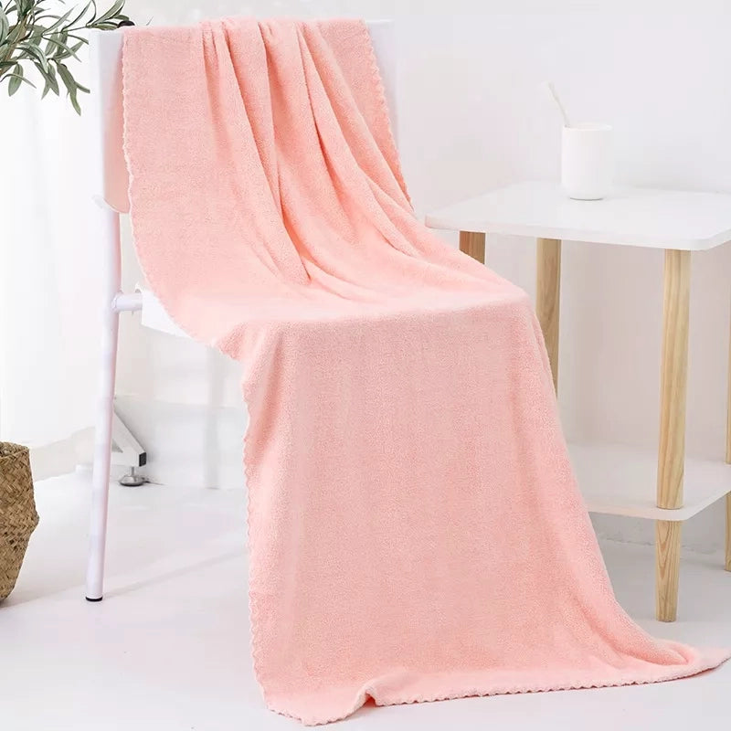 Set 2 Toallas Microfibra Baño y Mano | Ultra Absorbente
