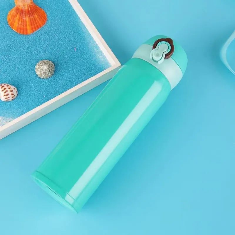 Termo Acero Inox 500ml. Frío/Calor Portátil Turqueza