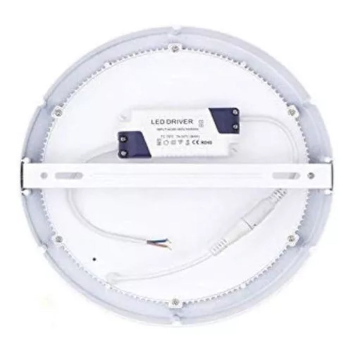 Foco Panel Plafon Led Sobrepuesto Redondo 24w Blanco Luz Fria
