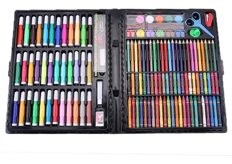 Maleta Set Arte 150 Piezas: Lápices y Pinturas
