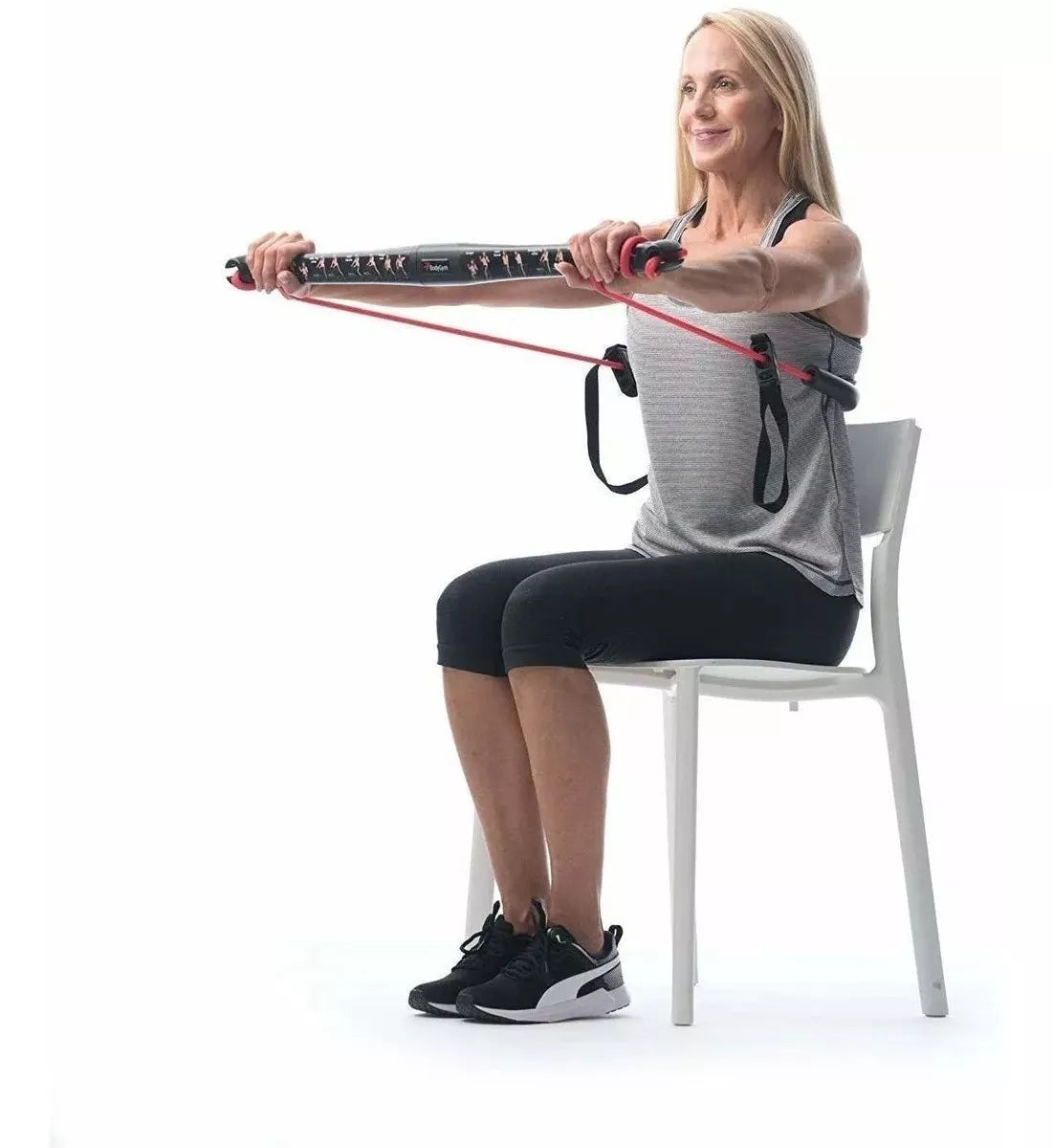 Bodygym Gimnasio Portátil Con Barra Y Banda Resistencia