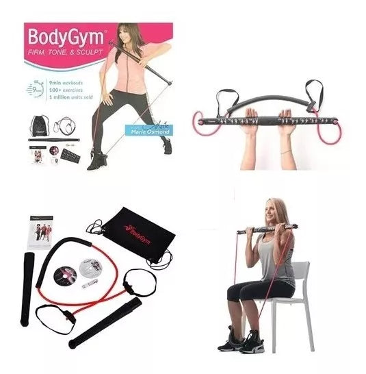 Bodygym Gimnasio Portátil Con Barra Y Banda Resistencia