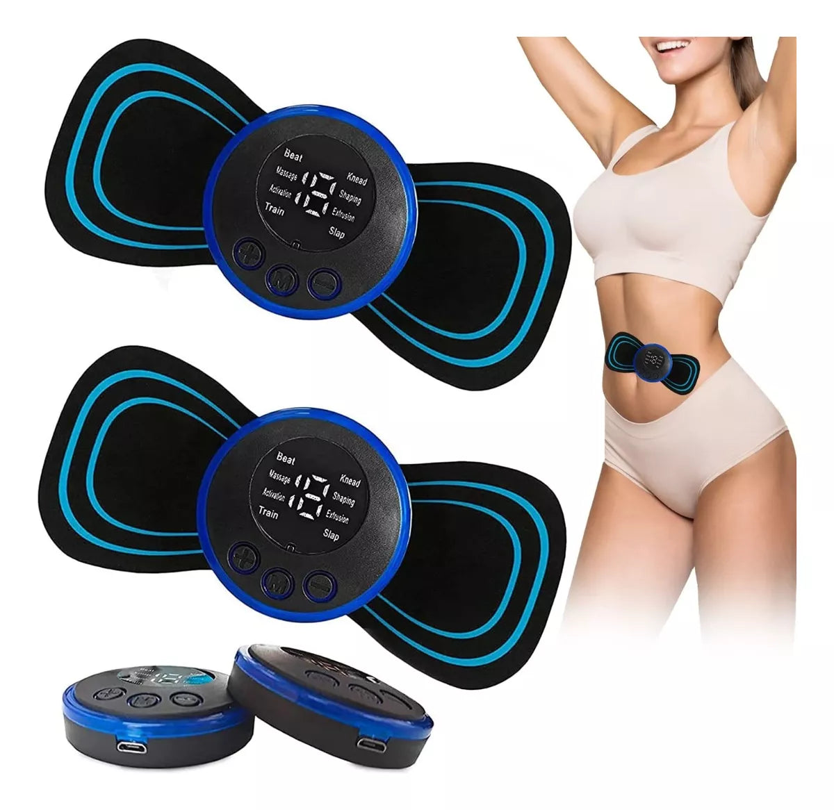 Mini Electroestimulador Muscular Masaje Corporal