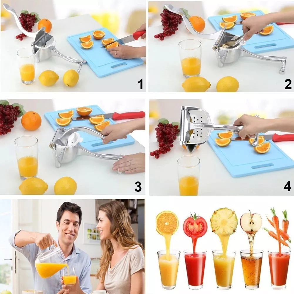 Exprimidor Manual Aluminio Jugo Naranja Limón Frutas