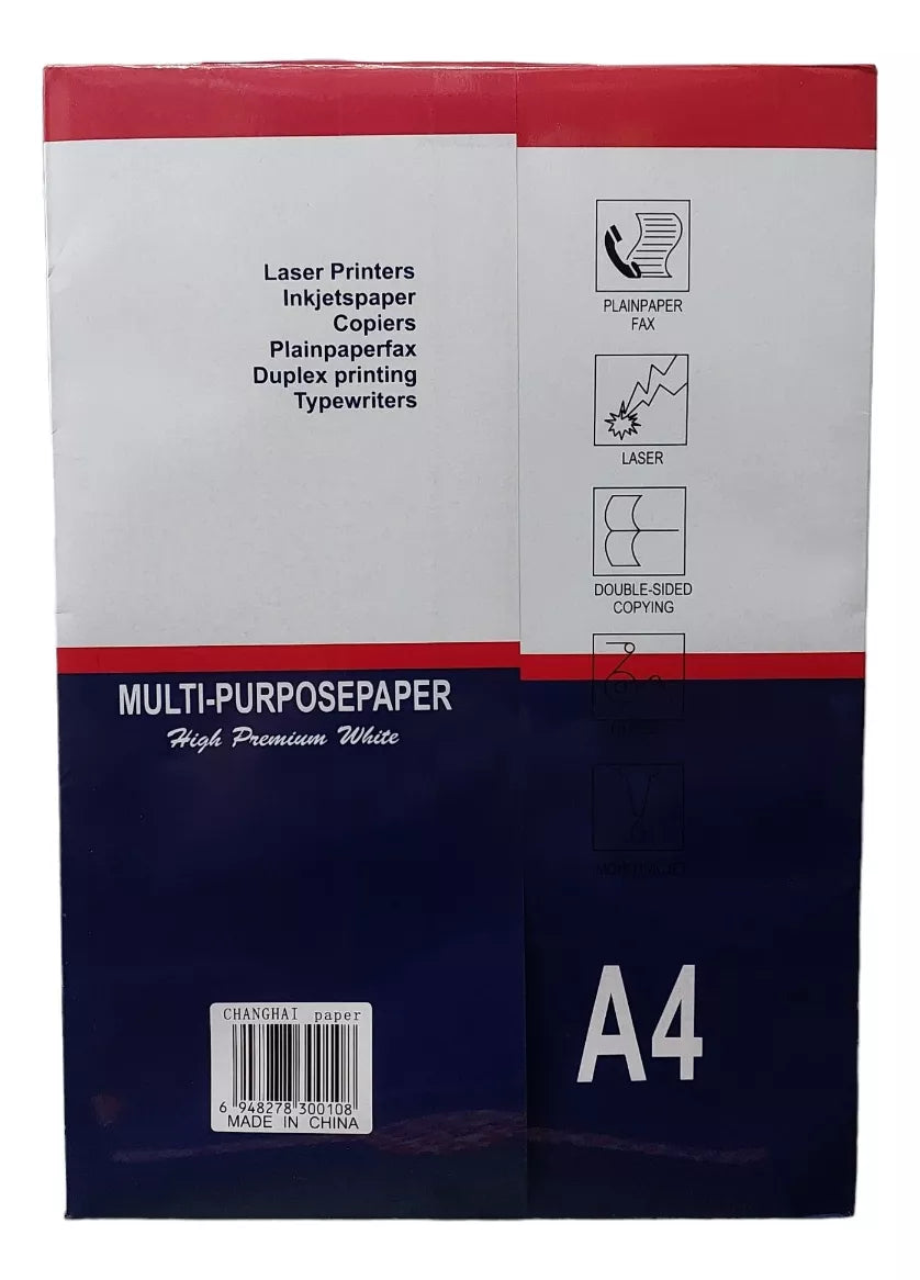 Resma Papel Hoja Multipropósito A4 500 Hojas 70g