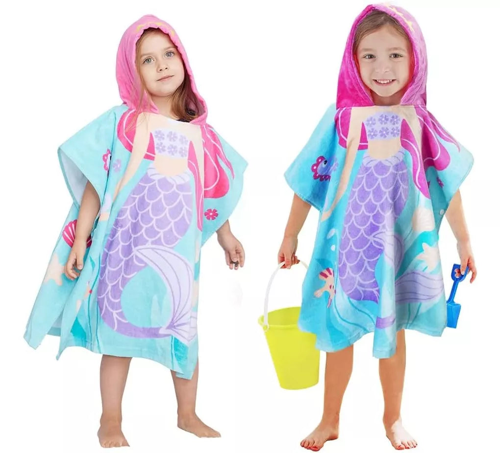 Toalla con Capucha Niños Microfibra | Playa Piscina