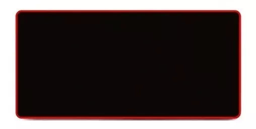 Pad Mouse Gamer K8 70x30cm Negro Borde Rojo